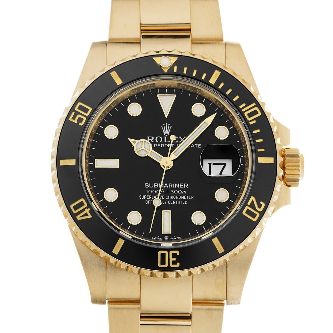 ROLEX Submariner date 126618LN Black WATCH: Condition:Pre-owned Genre:Wristwatch/mens Brand:ROLEX Model Number:126618LN Movement:Mechanical Automatic / Cal.3235 Dial Color:Black Case:Yellow Gold Windproof Material:Sapphire Crystal Glass Bezel:Y