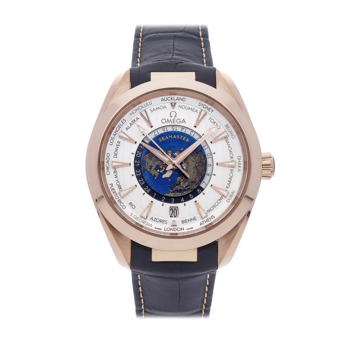 Omega Seamaster Aqua Terra Auto Rose Gold Mens Strap Watch 220.53.43.22.02.001 (1 of 6)