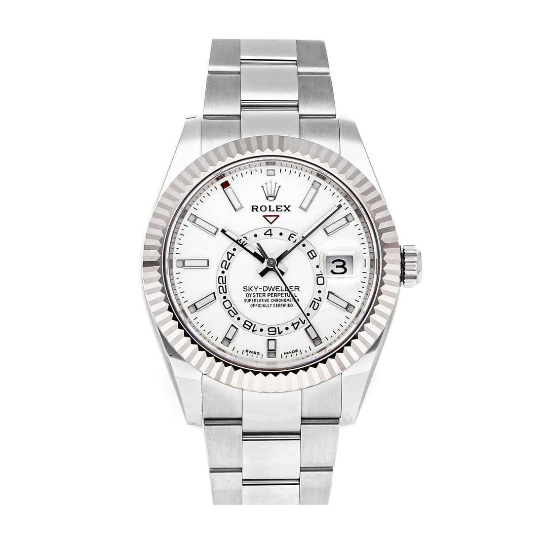 Rolex Sky-Dweller 42mm Steel Gold Automatic Mens Oyster Bracelet Watch 326934 (1 of 4)