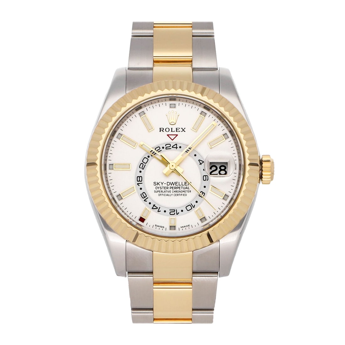 Rolex Sky-Dweller Steel Gold Automatic 42mm Mens Oyster Bracelet Watch 326933 (1 of 4)