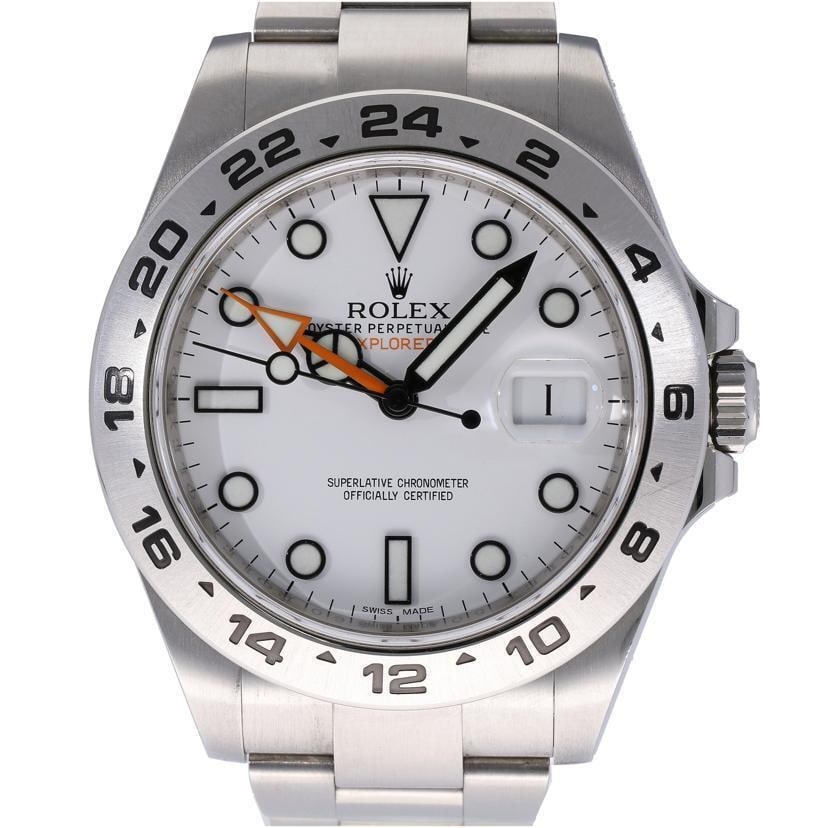 Rolex Explorer II White Dial Random Number 216570 Automatic Men's Watch: Condition:Pre-owned Brand / manufacturer :Rolex Product name : Rolex Explorer II White Dial Random Number 216570 Automatic Men's Watch Part no : 216570 Material : SS Product rank : Second-hand goods A