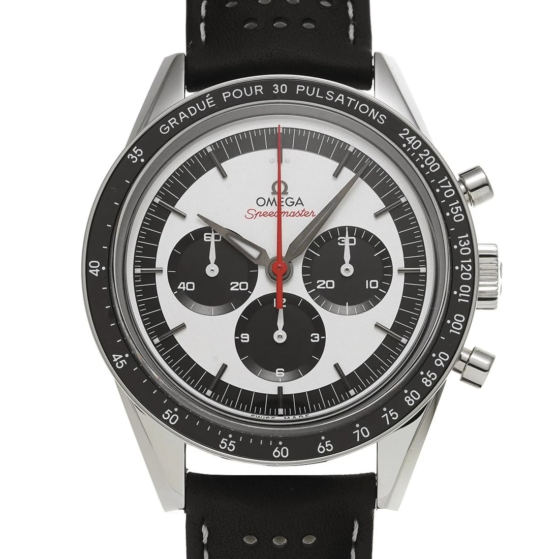 OMEGA Speedmaster Moonwatch CK2998 311.32.40.30.02.001 Silver/Black WATCH: Condition:Pre-owned Genre:Wristwatch/mens Brand:OMEGA Model Number:311.32.40.30.02.001 Movement:Hand Winding / Cal.1861 Dial Color:Silver/black Case:Stainless steel Windproof Material:Sapphire Crystal