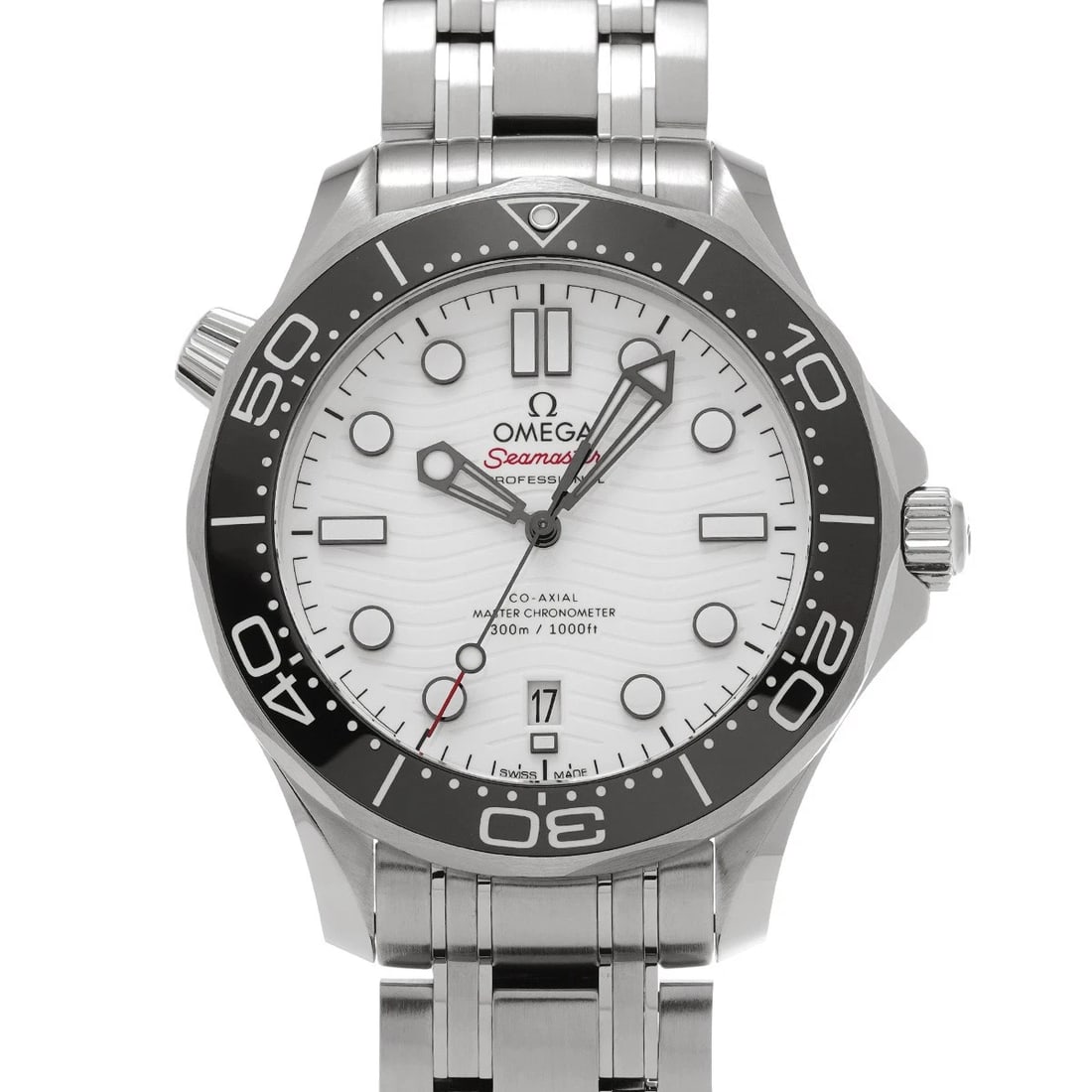 OMEGA Seamaster Diver 300M Co-axial Master Chronometer 210.30.42.20.04.001: Condition:Pre-owned Genre:Wristwatch/mens Brand:OMEGA Model Number:210.30.42.20.04.001 Movement:Mechanical Automatic / Cal.8800 Dial Color:White Case:Stainless steel Windproof Material:Sapphire Crysta