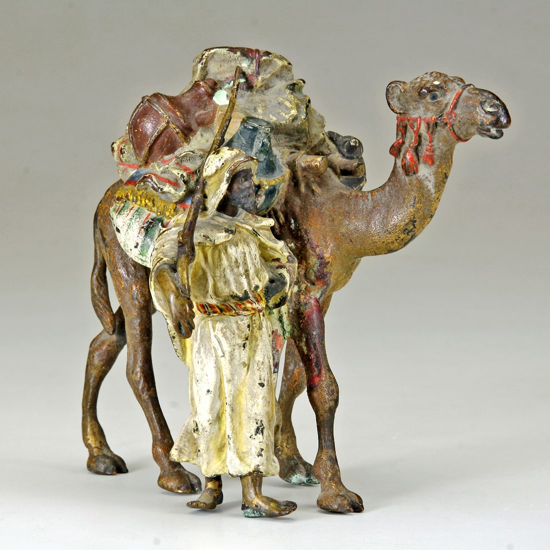 Franz Bergman Cold Painted Bronze: "Bedouin & Camel" (1 of 11)