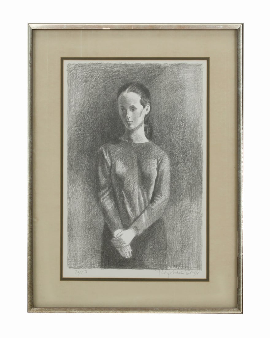 Raphael Soyer 1899-1987 Standing Model Lithograph 70/150 (1 of 7)