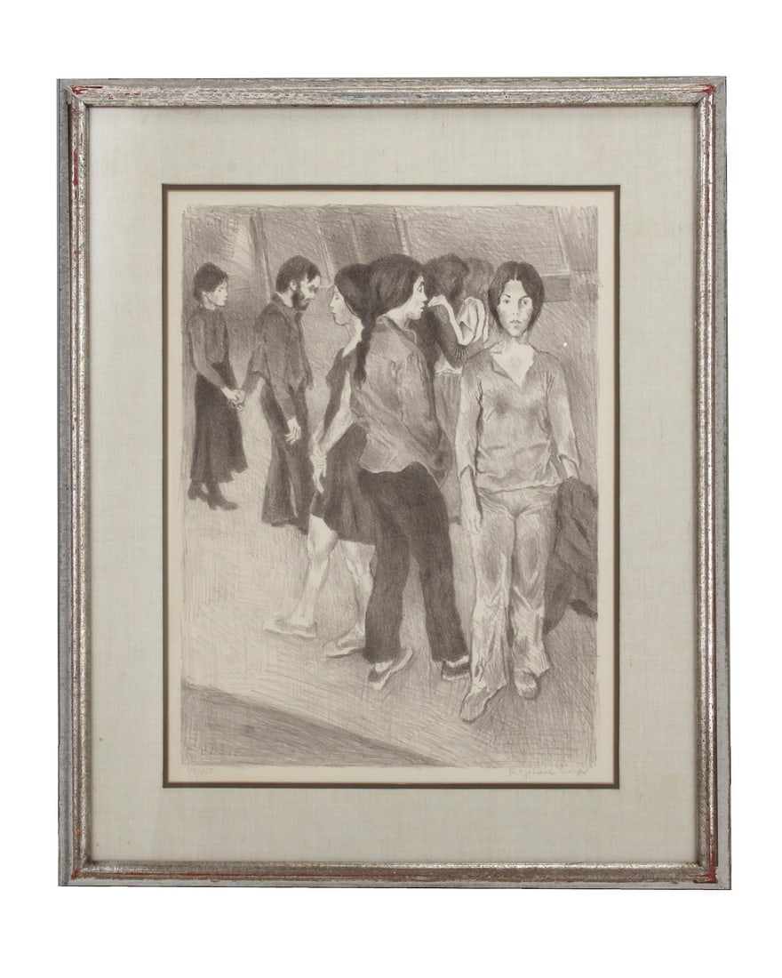 Raphael Soyer 1899-1987 "Street Scene" Lithograph 49/150 (1 of 7)