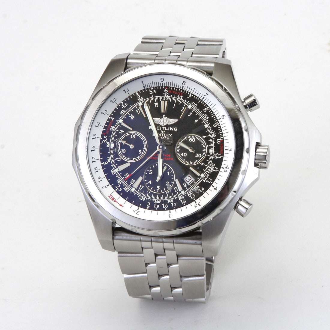 Breitling Bentley Motors T Black Dial 49mm Chronograph Men's Watch A25363 (1 of 12)