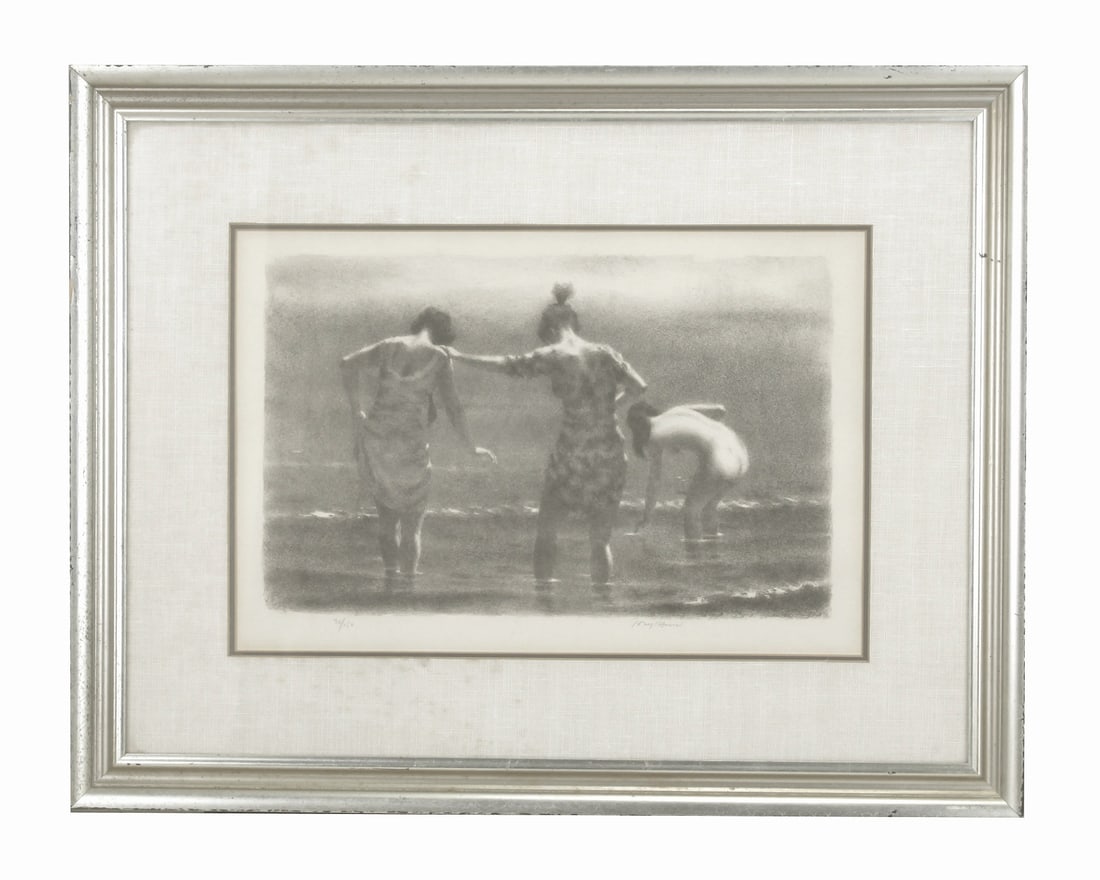 Joseph Hirsch American: (1910 - 1981) September Moon Lithograph (1 of 7)