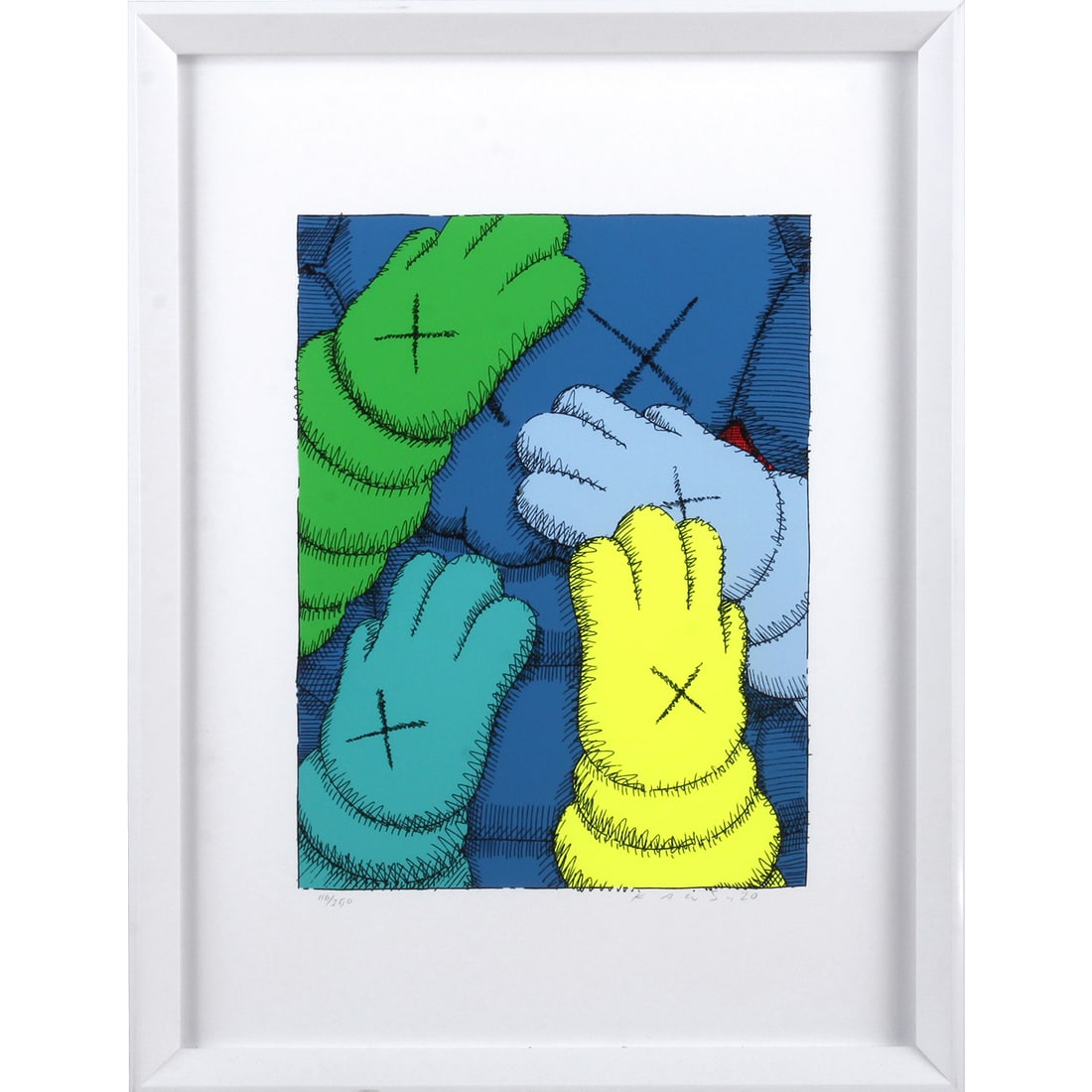 KAWS (b. 1974) Untitled from Urge, 2020 Screenprint in colors on Saunders Waterford HP hi-white (1 of 7)
