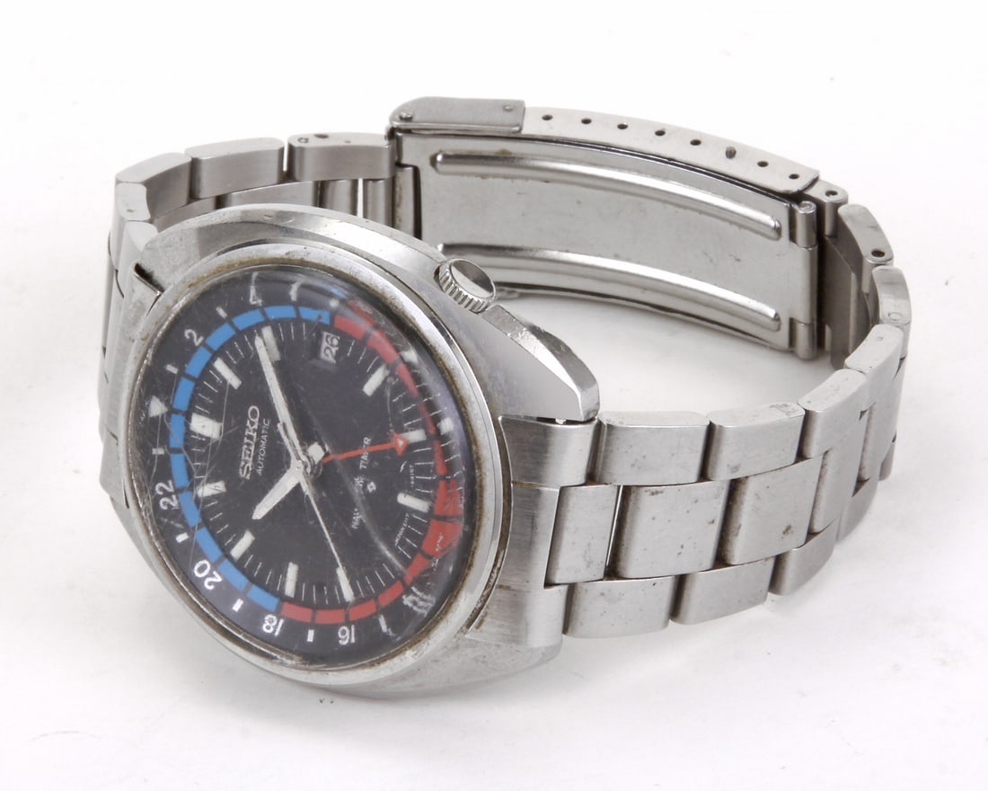 Seiko 6117-6419 1972 GMT Navigator Timer 17J 44mm Pepsi Cushion Case (1 of 19)