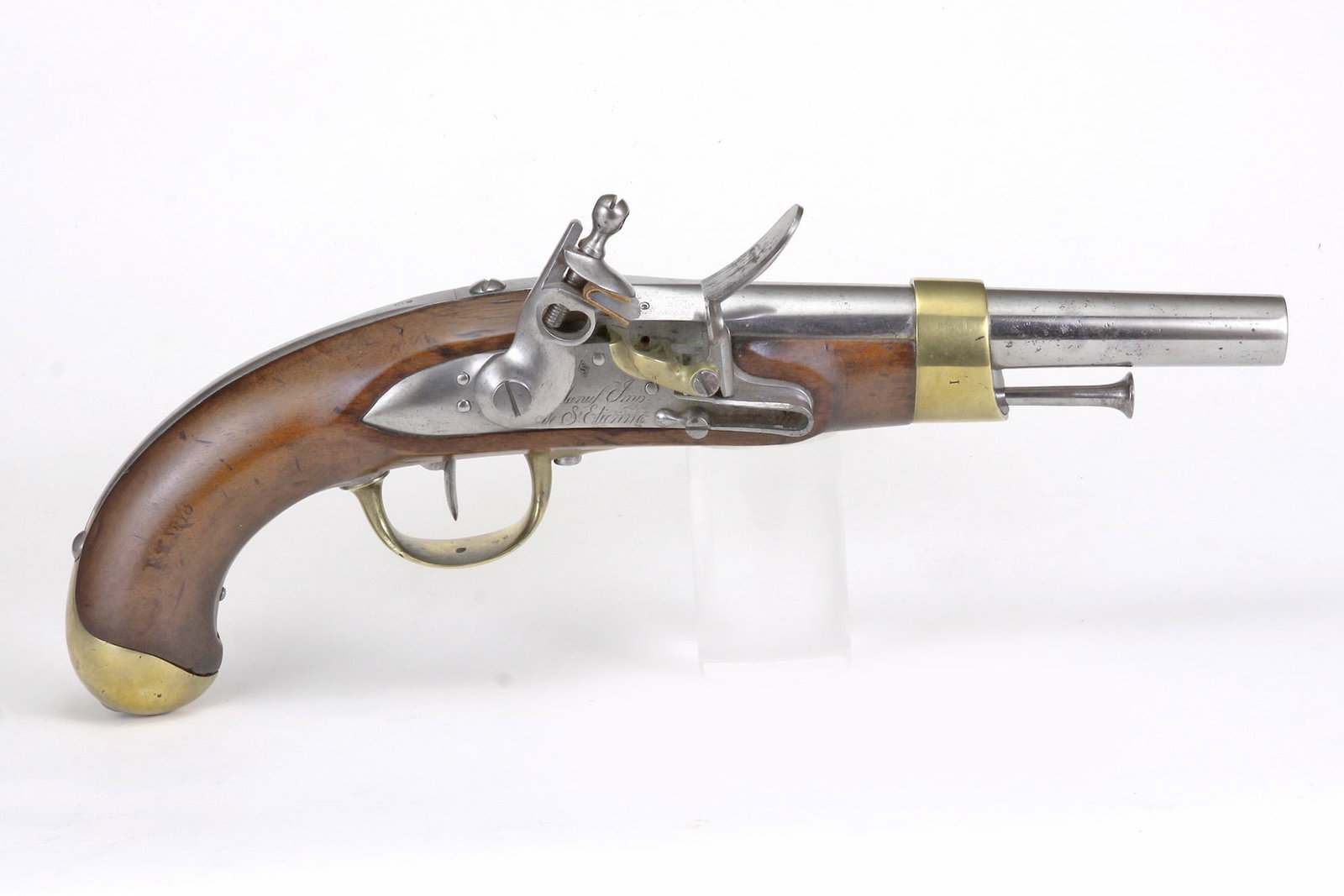 Reproduction War of 1812-1815 French Military XIII Flintlock Service Pistol (1 of 19)