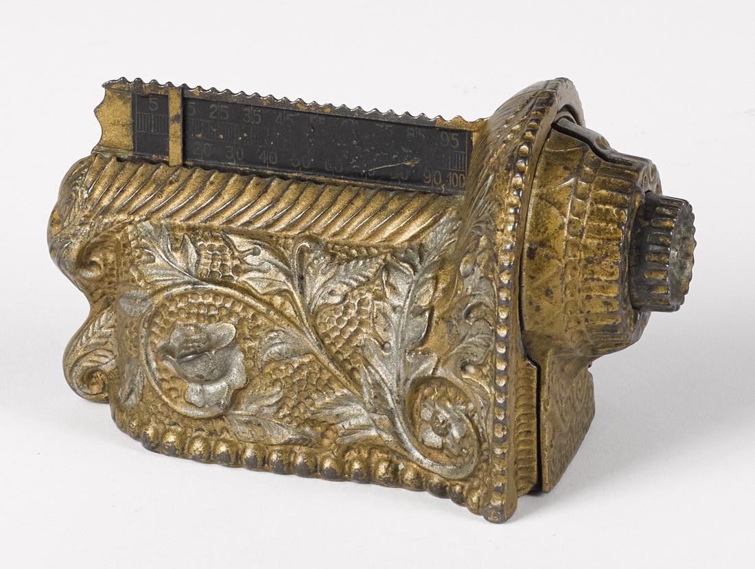 Cast iron Gem Registering mechanical bank. (1 of 2)