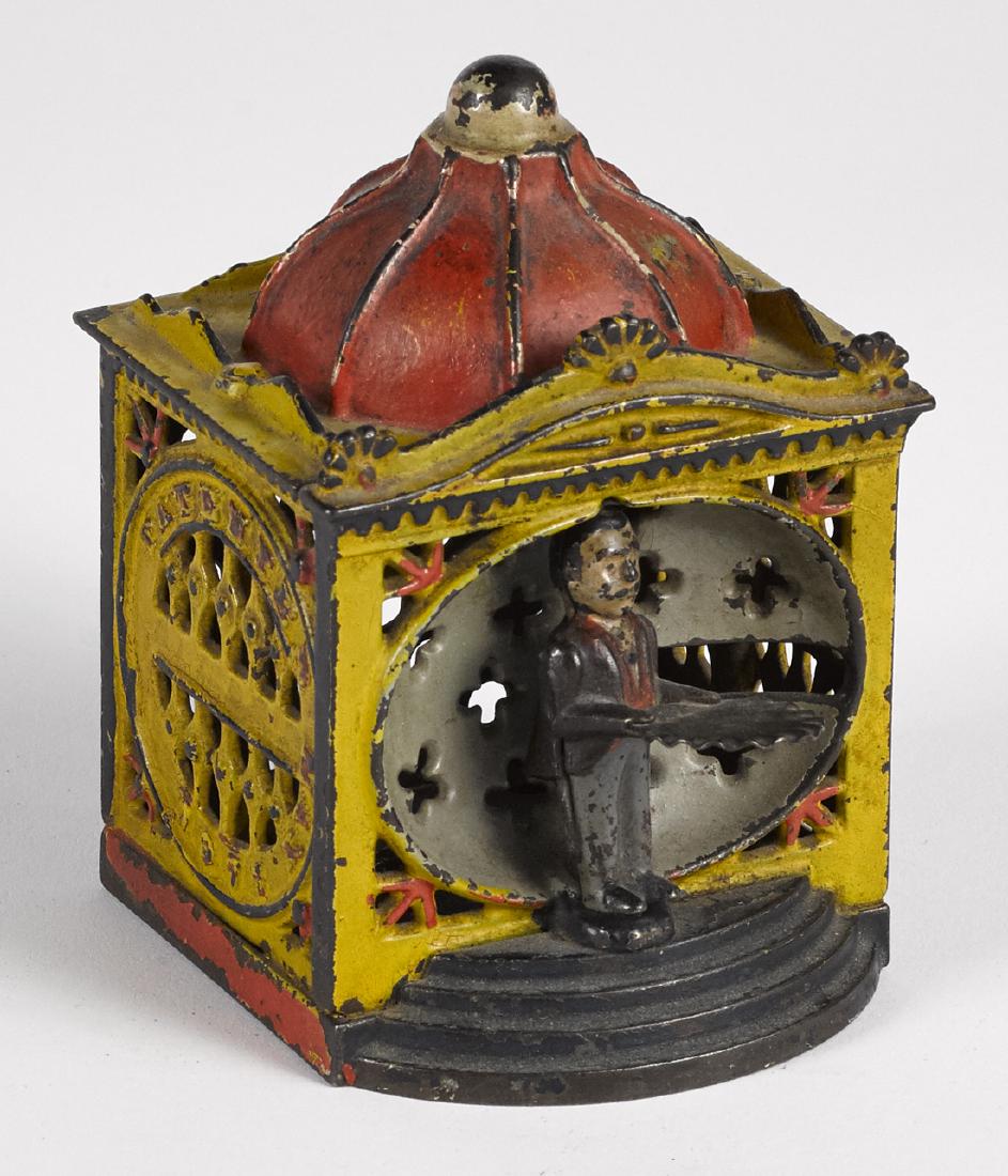 J. & E. Stevens cast iron Liliput mechanical bank. (1 of 1)