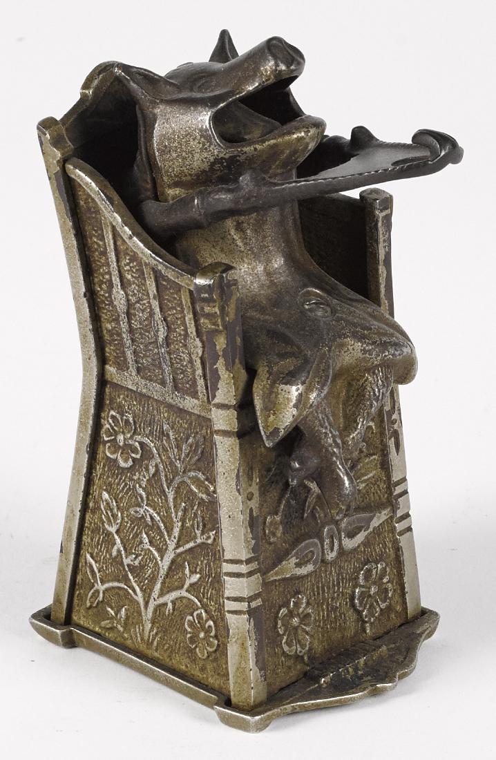 J. & E. Stevens nickel-plated cast iron Pig in (1 of 1)