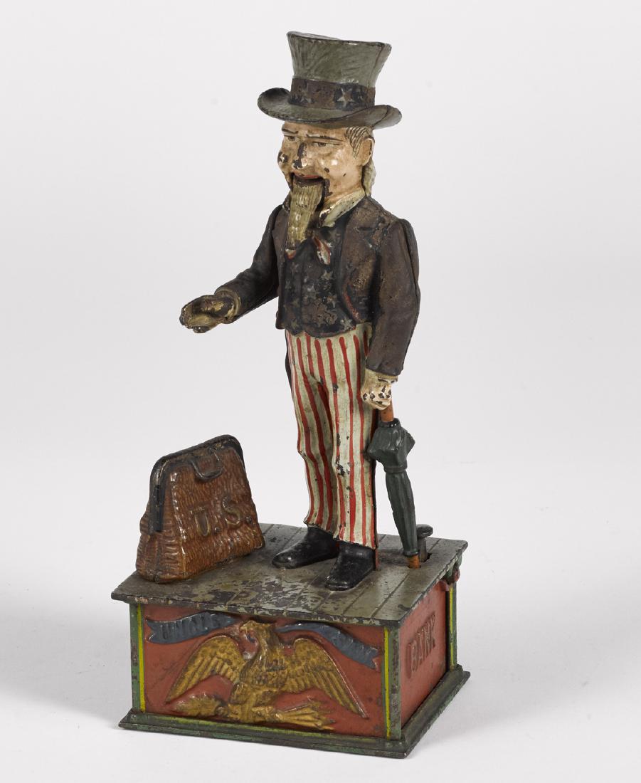 Shepard Hardware Co. cast iron Uncle Sam mechanical (1 of 1)