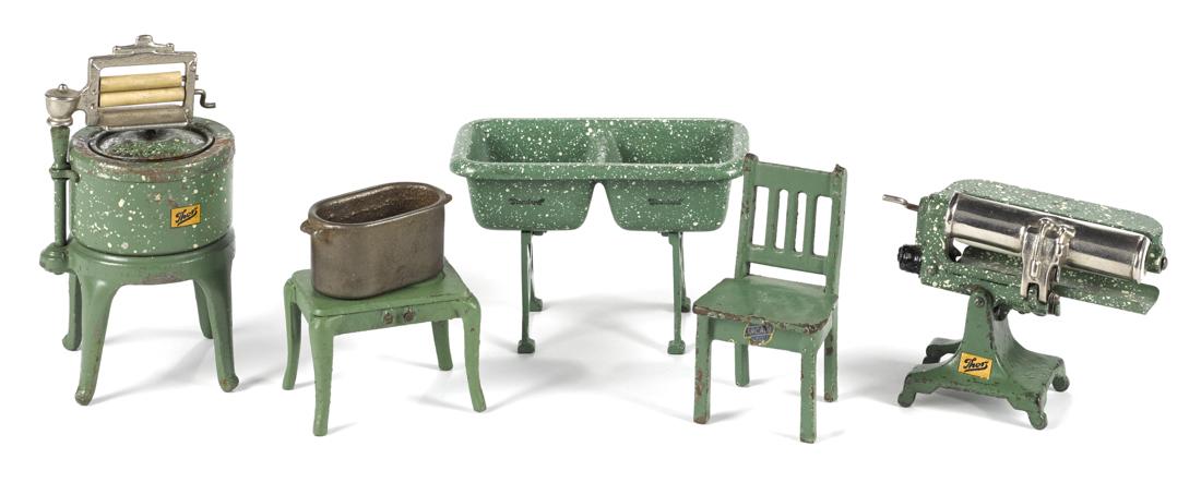 Arcade cast iron five-piece laundry set, to include a (1 of 1)