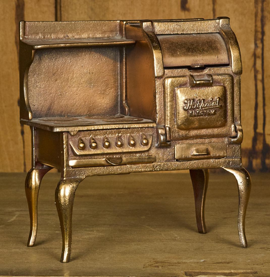 Unusual Arcade copper flashed Hotpoint stove, 6 1/4'' (1 of 1)