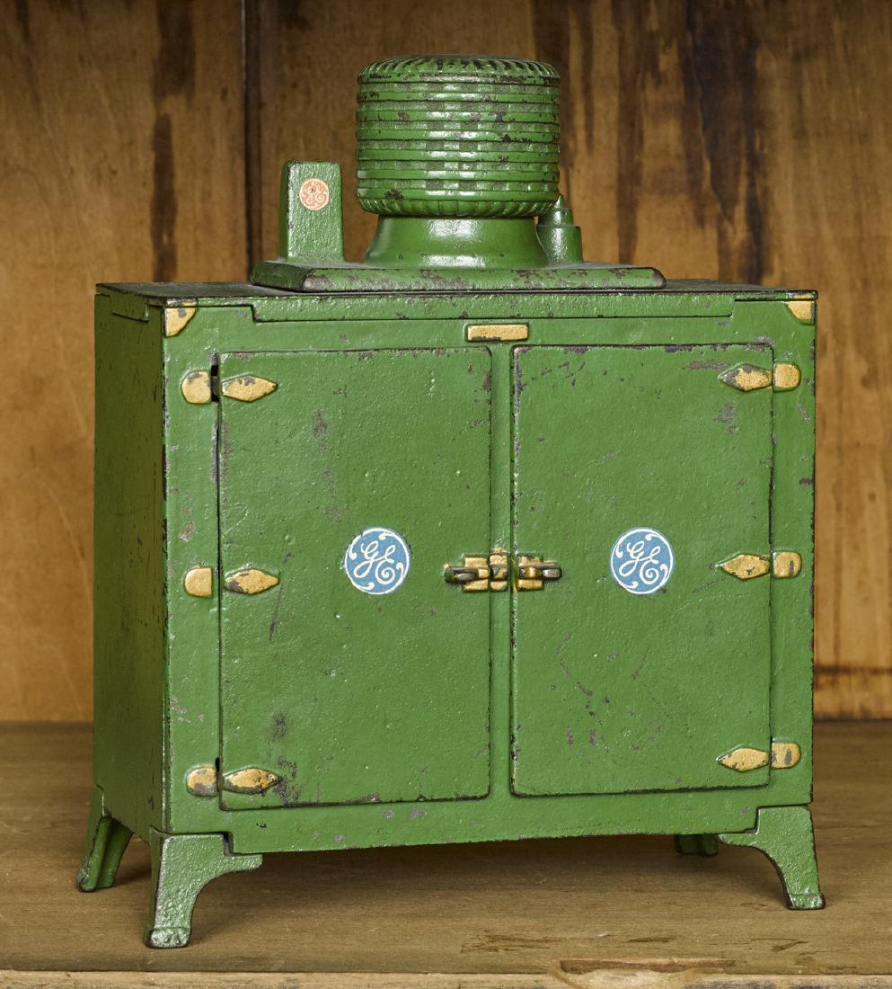 Hubley cast iron GE double door refrigerator with (1 of 1)