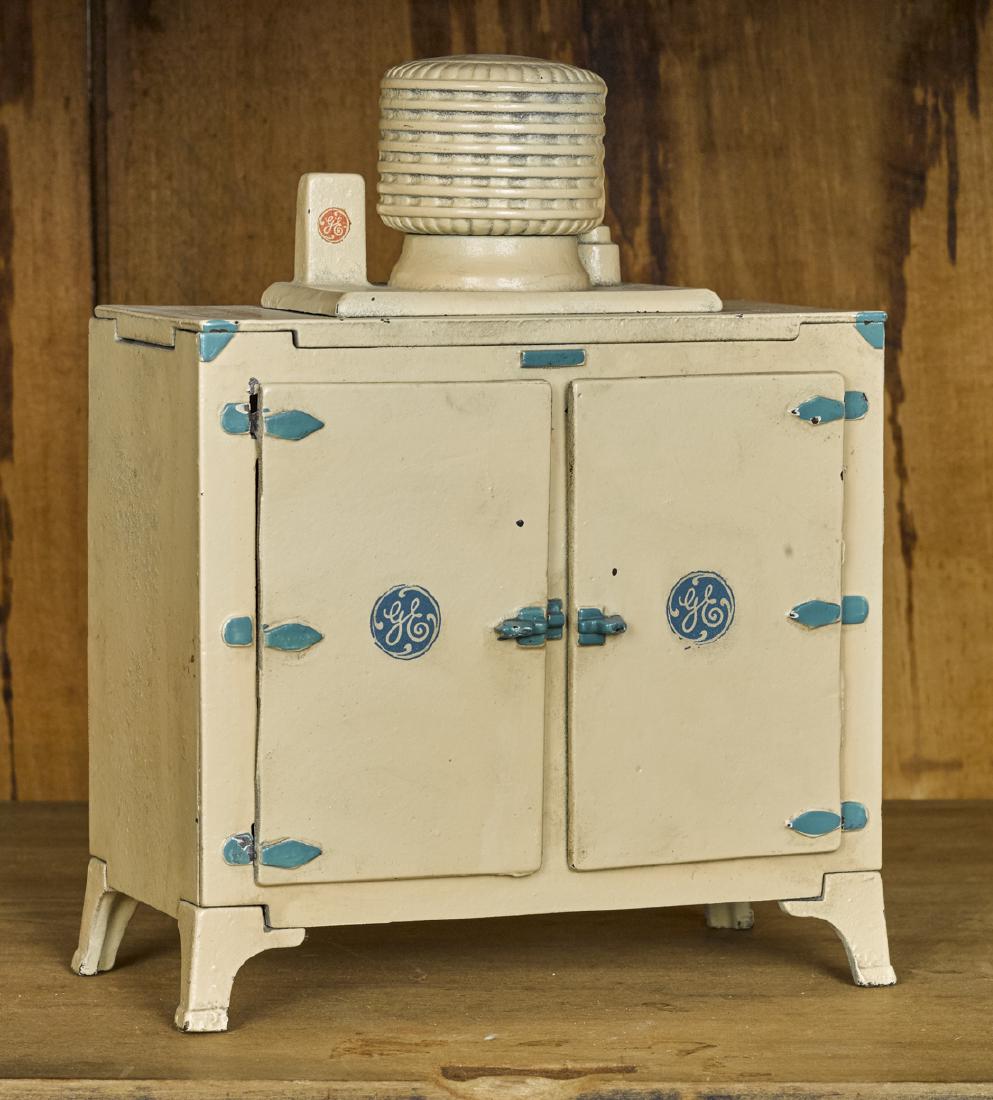 Hubley cast iron GE double door refrigerator with (1 of 1)