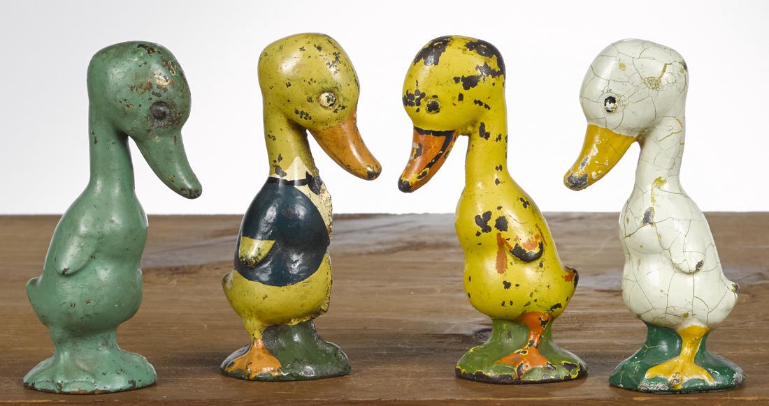 Four Albany Foundry Company cast iron duck (1 of 1)