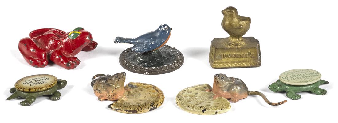 Seven figural cast iron animal novelties and (1 of 1)
