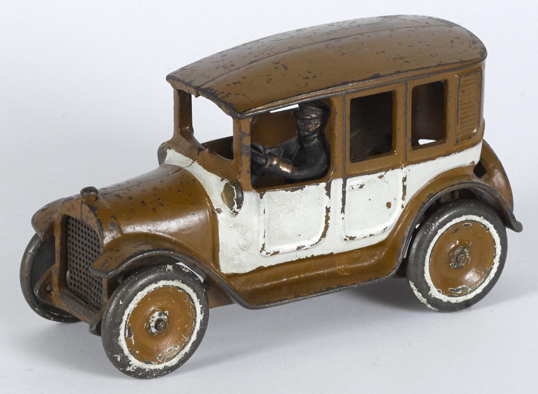 Arcade cast iron brown and white cab with copper (1 of 2)