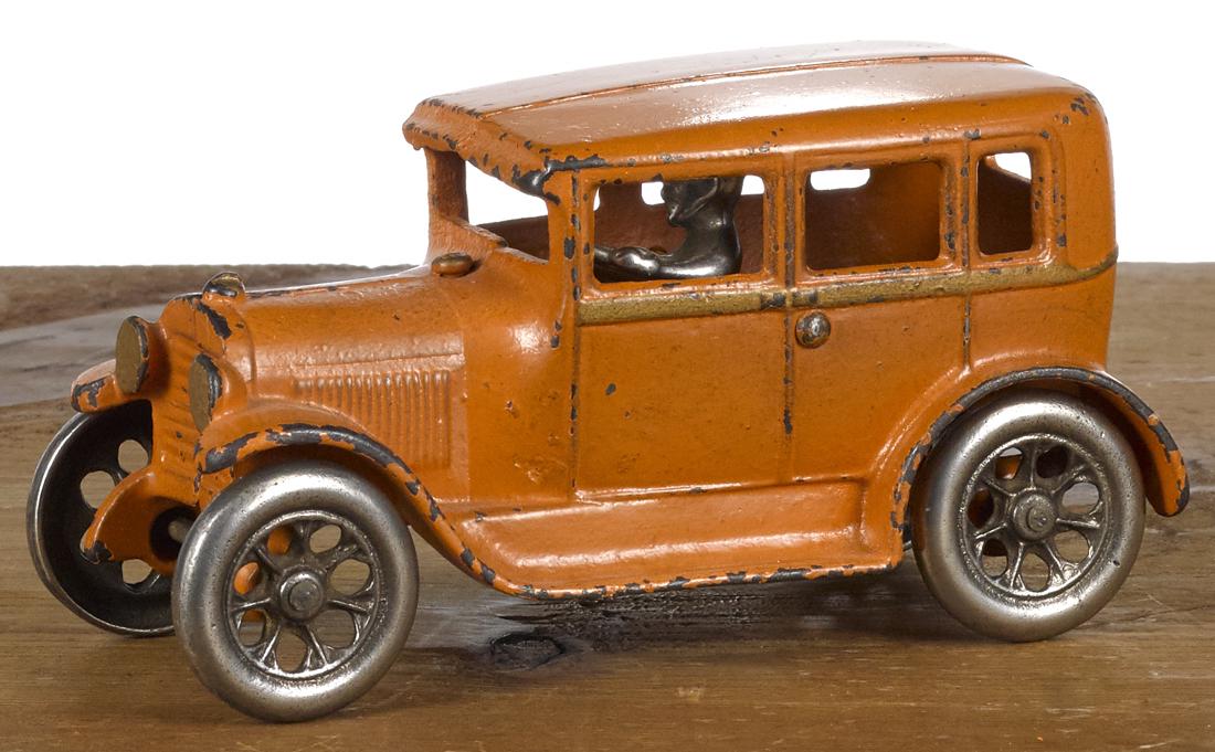 Arcade cast iron four-door sedan with a nickel-plated (1 of 2)