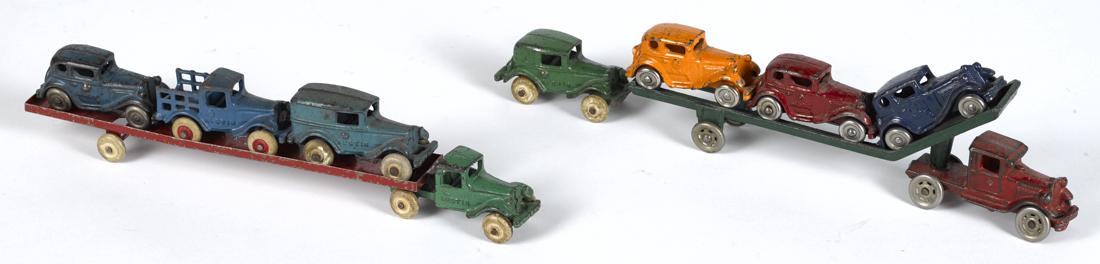 Two cast iron car carriers, to include an A.C. Williams (1 of 1)