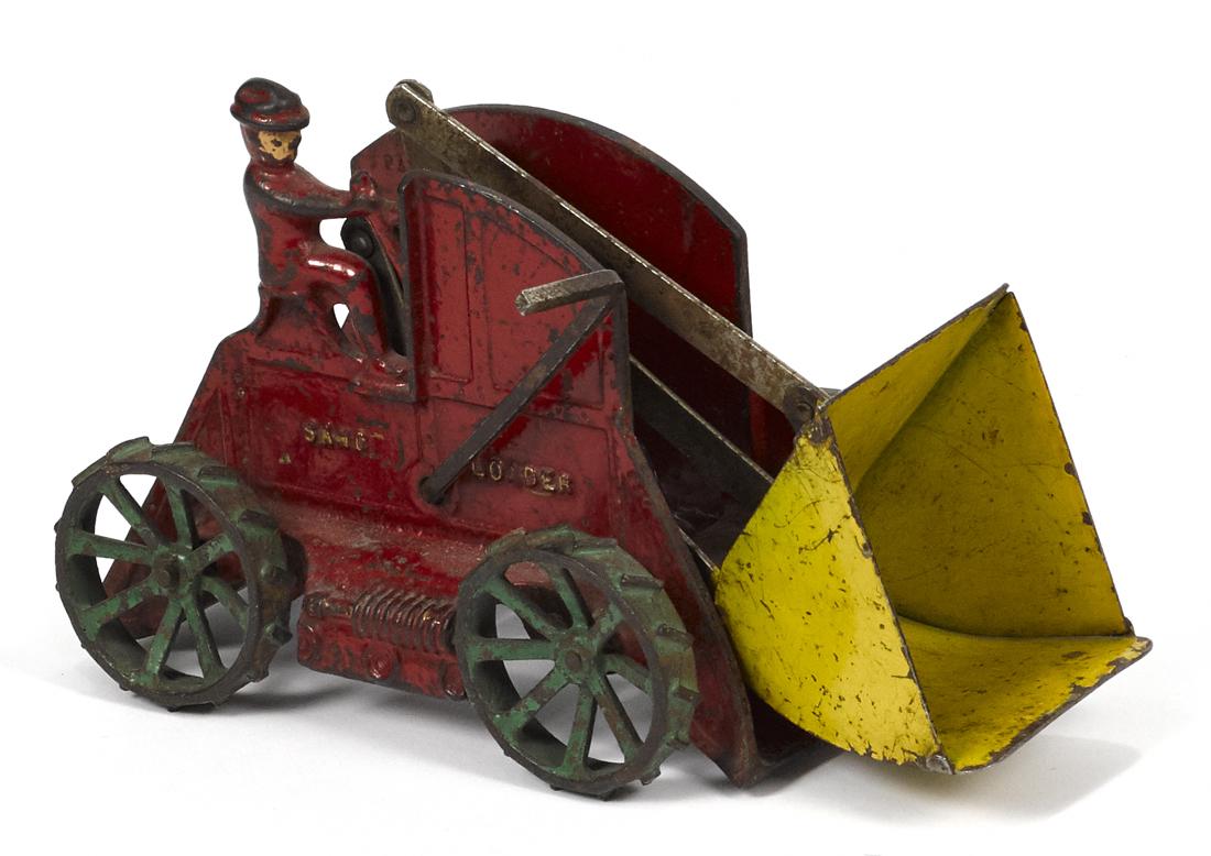 Arcade cast iron Sand Loader tractor, 8 1/2'' l. (1 of 2)