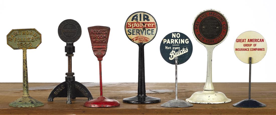 Seven desktop advertising signs, to include Max AMS (1 of 1)