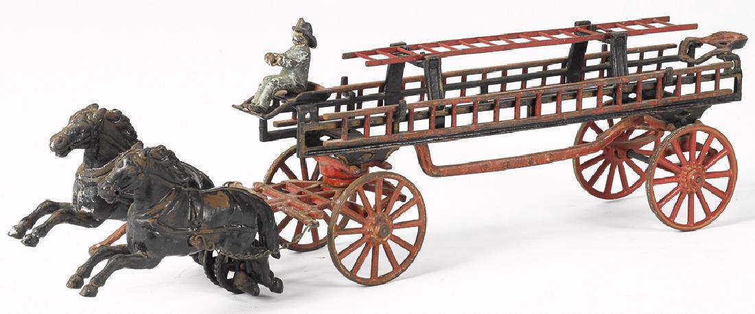 Carpenter cast iron horse drawn ladder wagon (1 of 2)