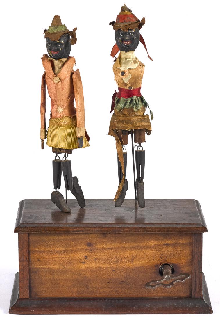 Ives clockwork Black Americana double dancers (1 of 1)