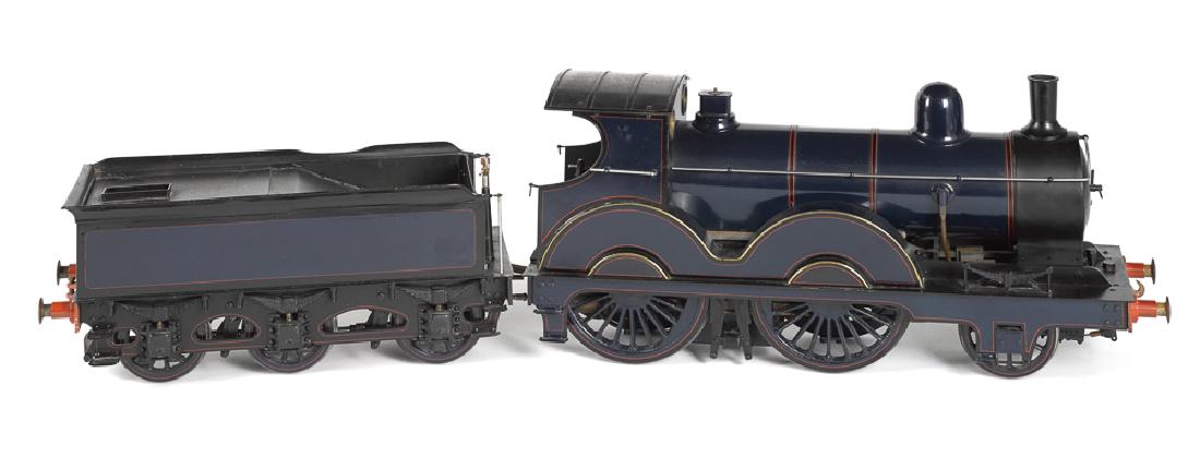 Large live steam train locomotive and tender (1 of 3)