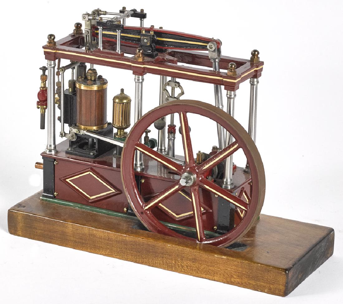 Cast iron live steam scale model beam engine (1 of 2)