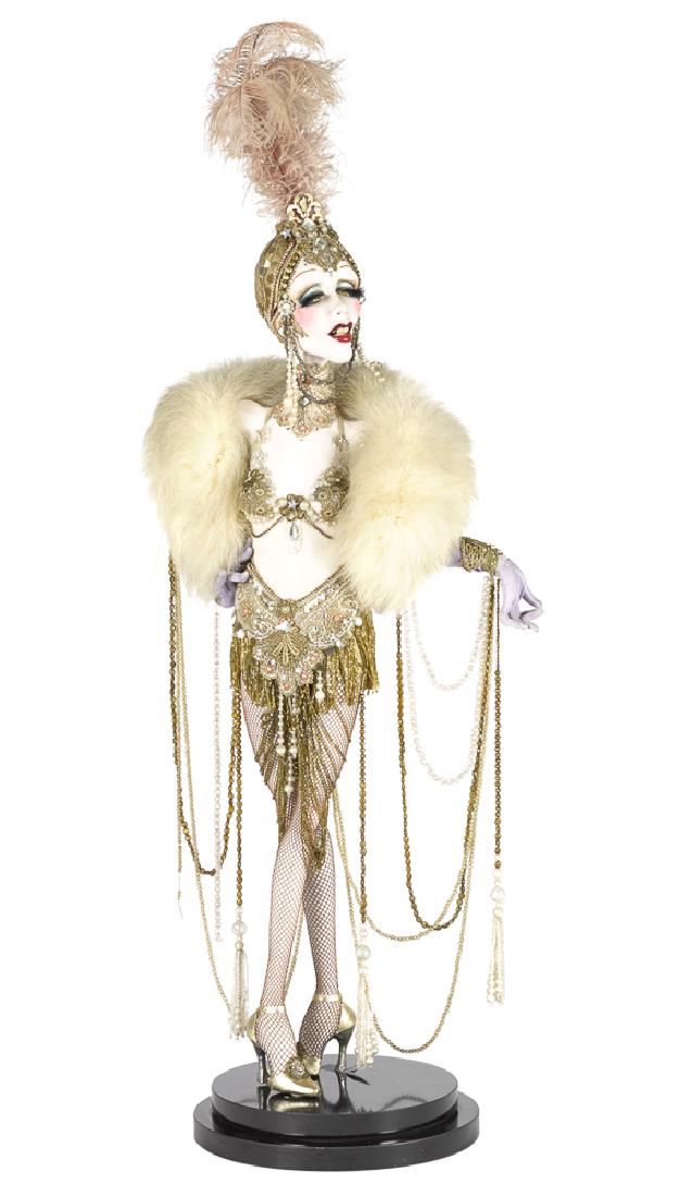 Van Craig papier-mâché showgirl doll (1 of 1)
