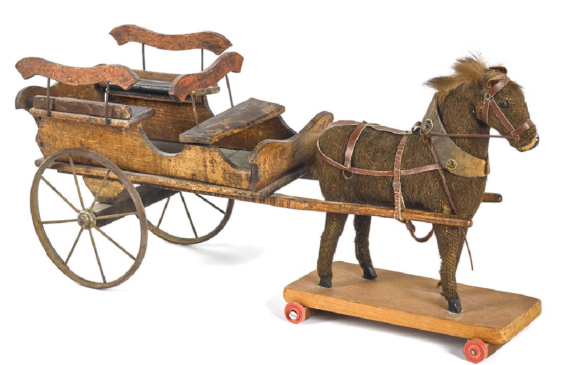 Horse drawn wagon pull toy (1 of 1)
