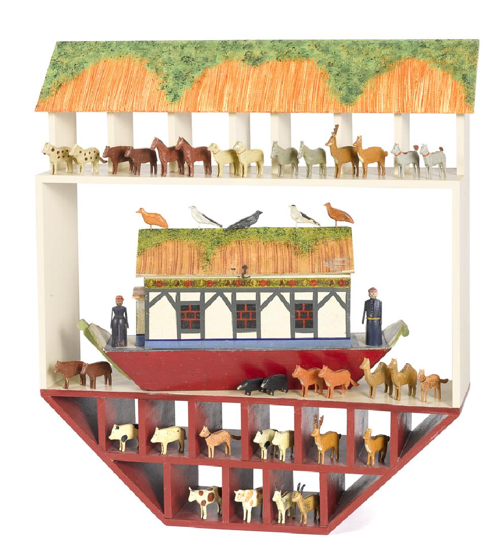 German painted wood Noah's Ark (1 of 1)