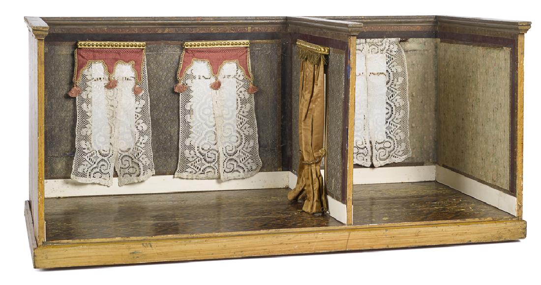 Large German double room doll house room box (1 of 4)