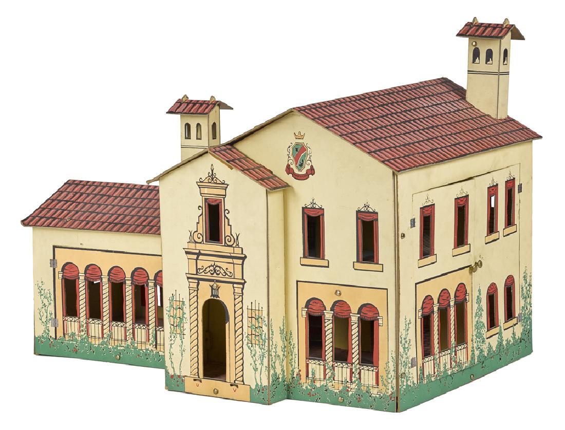 Furnished Tootsietoy Spanish Mansion doll house (1 of 6)