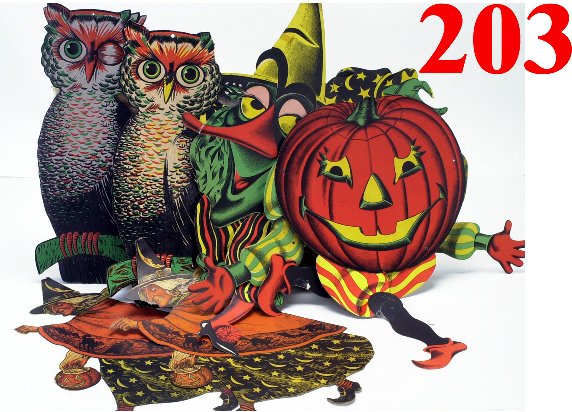 Box Lot: 6 Large die cuts-tape/edge dama