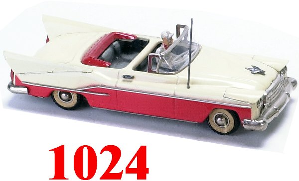 Gunthermann Chrysler Convertible: Gunthermann Chrysler Convertible - lithographed tin, friction drive, original composition driver - excellent (figure flaking) - 11" l. - Estimate: 100 - 150