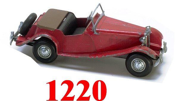 Doepke MG TD: Doepke MG TD - painted cast aluminum with rubber tires, very nice detailing - very good (edge wear) - 15" l. - Estimate: 200 - 300