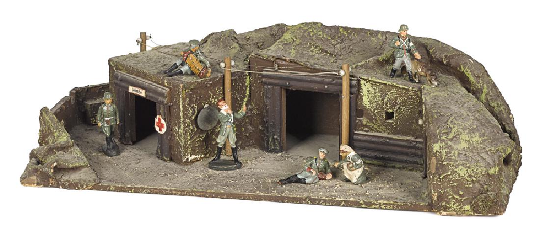 German painted wood and composition trench (1 of 1)