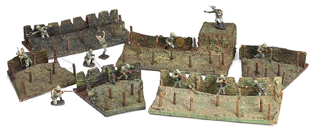 Elastolin painted wood and composition soldiers (1 of 1)