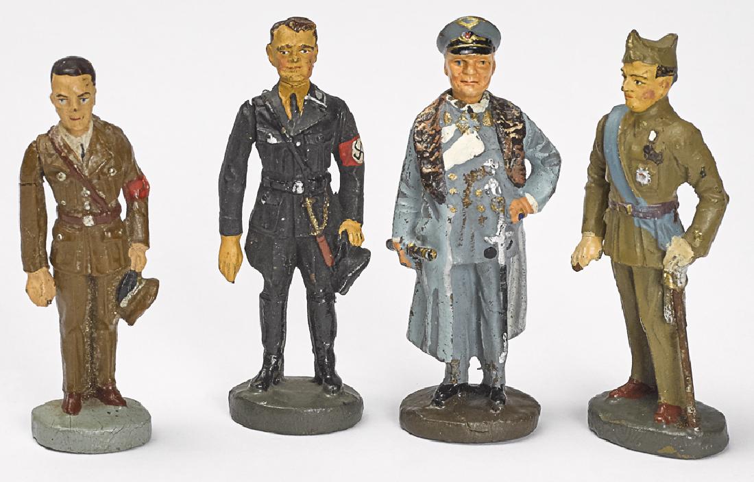 Four Elastolin painted composition soldiers (1 of 1)