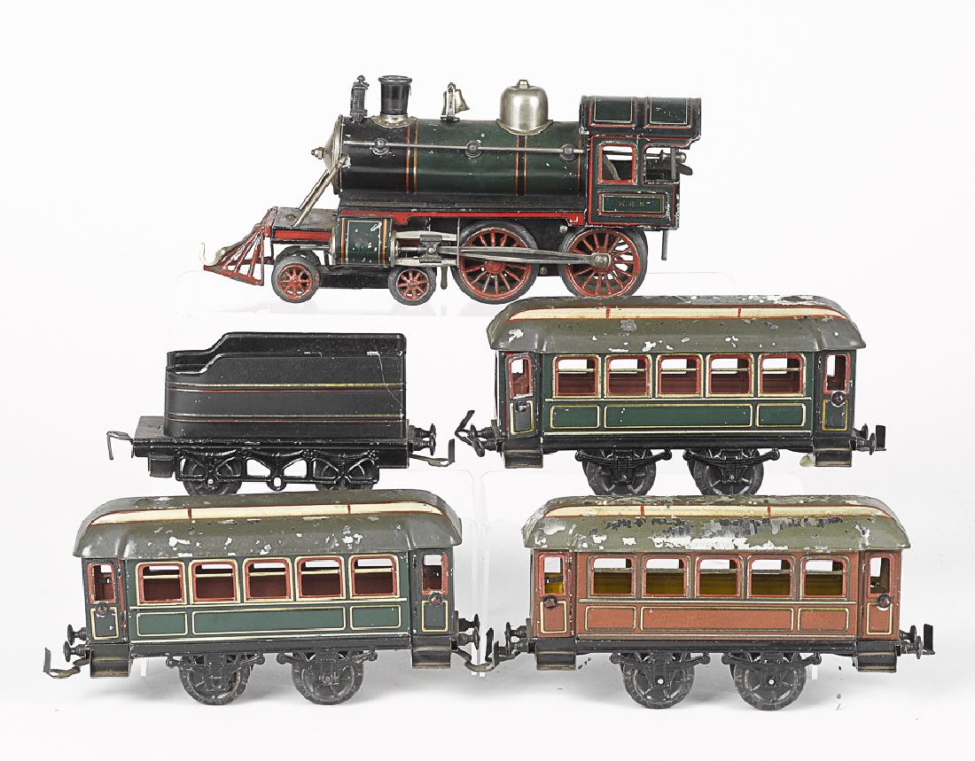 Karl Bub five-piece 0 gauge passenger train set (1 of 4)