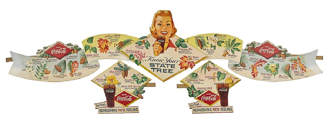 Cardboard Coca-Cola state tree festoon (1 of 1)