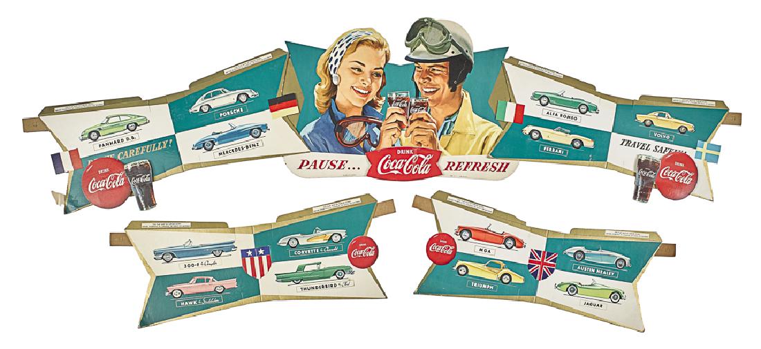 Cardboard Coca-Cola state sports car festoon (1 of 1)