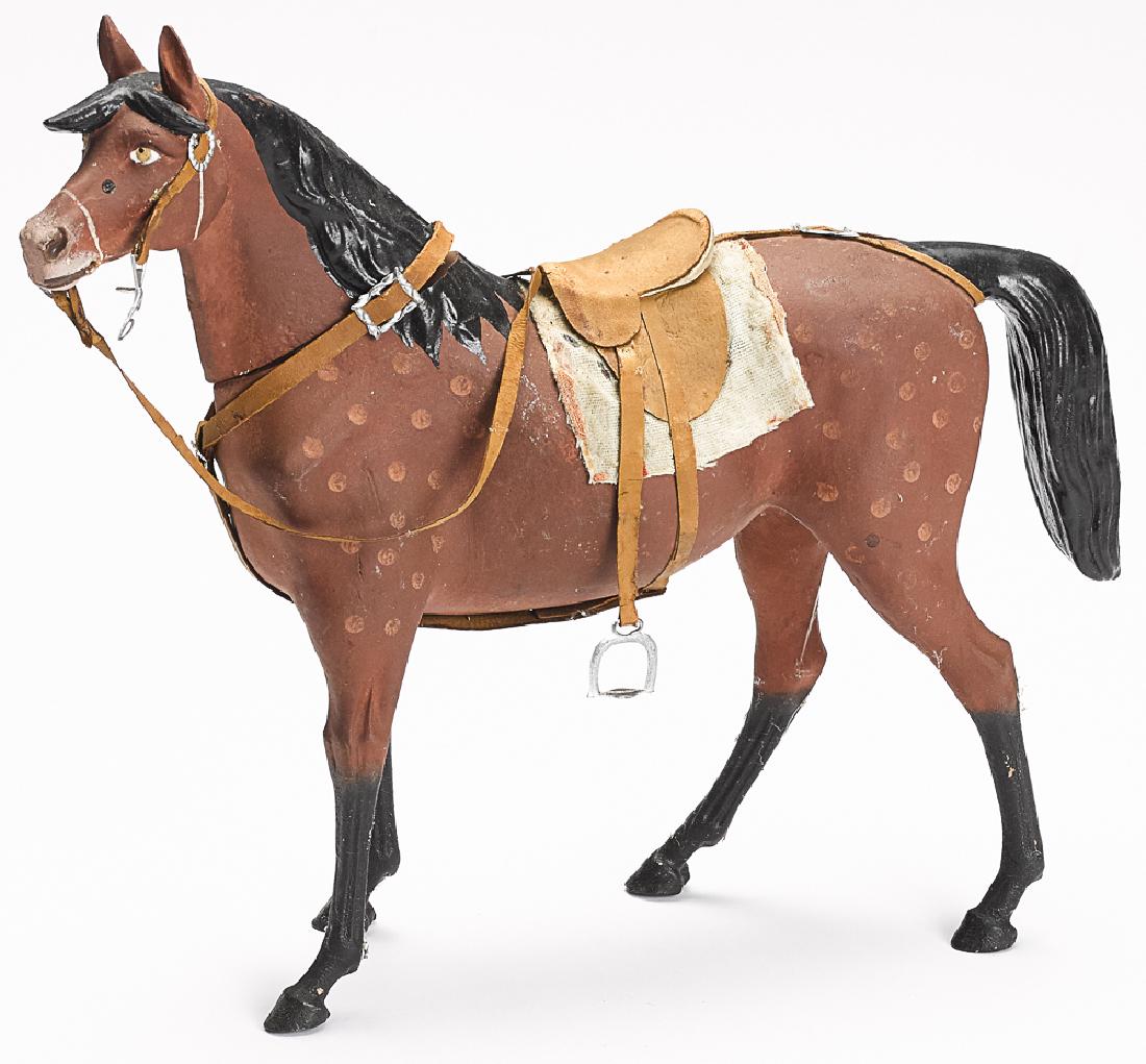 Large paper mache horse candy container (1 of 2)