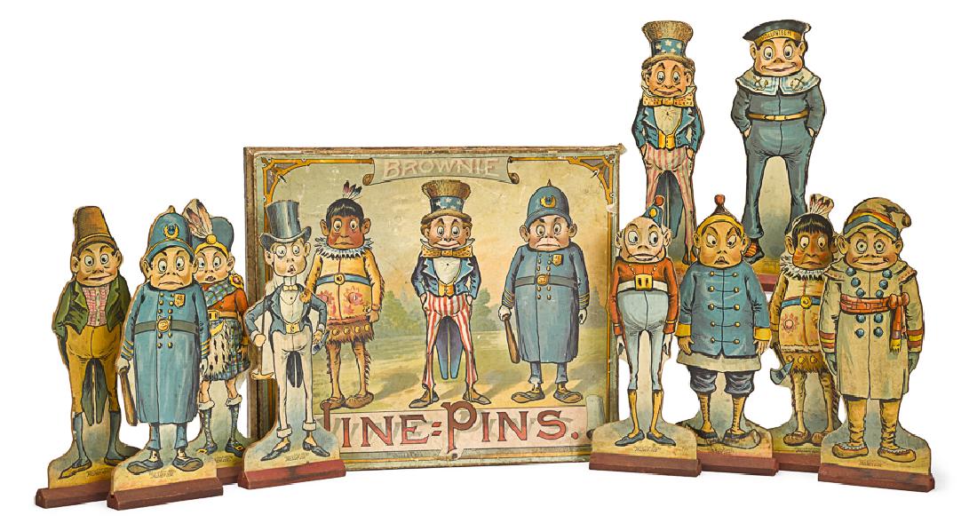 Mcloughlin Brothers Brownie Nine Pins game (1 of 1)